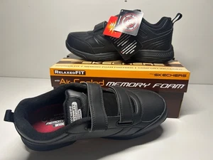 Skechers Men Sz 10 Wide No Tie Slip-Resist Electrical Hazard Shoes Memory Foam - Picture 1 of 15