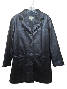 Cabelas schwarzer Echtledermantel elegant oder lässig Outdoor - Bild 1 von 7