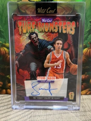 Steve Nash Auto 2025 Wild Card Turf Monster 1/1 Auto - Image 1 of 3