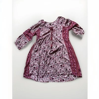 American Eagle Size Medium Long Sleeve Boho Patterned High Low Dress - Image 1 of 4