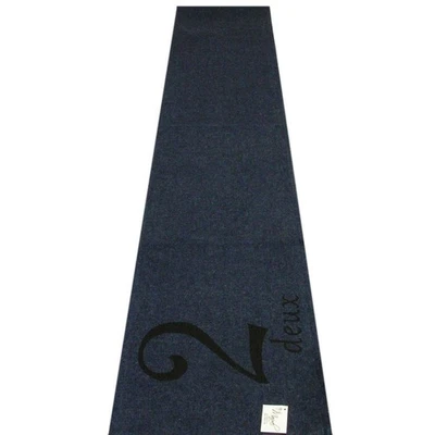 French Deux 2 Denim Table Runner Country Farmhouse Cloth Topper 100% Cotton NEW - Image 1 of 4