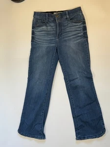 Wit & Wisdom Jeans Womens Size 6 Blue Denim High Waisted Stretch Straight Leg - Picture 1 of 8
