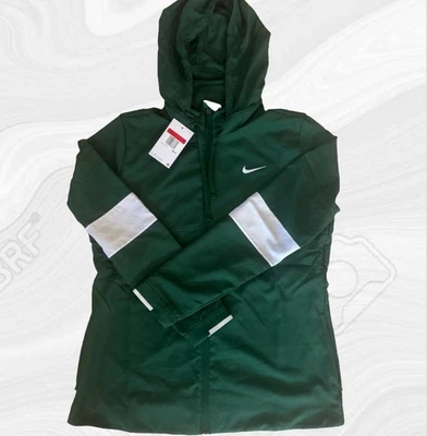 Chaqueta con cremallera a rayas verdes lisas y blancas Nike Dri-Fit para mujer - talla grande | nueva con etiquetas Foto 1 de 4