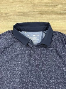 Under Armour Polo Shirt Mens Small Navy Performance Iso-Chill Golf Performance - Picture 1 of 6