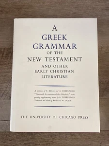 Greek Grammar of the New Testament - Hardcover, by F. Blass; A. - Acceptable j - Bild 1 von 6