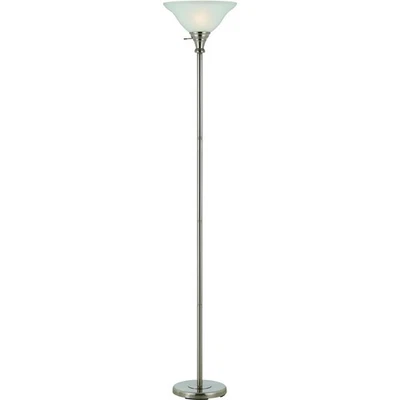 CAL Lighting & Accessories BO-213-BS Signature Floor Lamp Brushed Steel - Image 1 of 2