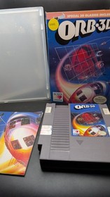 ORB-3D NES Original Game (Nintendo Entertainment System, 1990) Cut Rental Box 