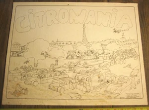 ORIGINAL CITROMANIA CAR DEALERSHIP DICK DYE CITROEN CAR IMPORTS ADVERTISING INK - Picture 1 of 9