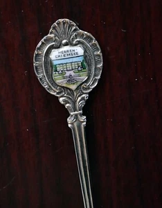 Cuchara de recuerdo de plata fina Herrenchiemsee Germany .800 0,34 oz - Imagen 1 de 6