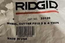 6-RIDGID 33120 Cutter Wheel,HD,For 4CW50/4CW51/ Bag Of 6 Wheels