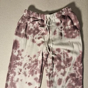 Aeropostale SWEATPANTS/JOGGERS Women M Purple Tie-Dye High Waisted w/Drawstring - Picture 1 of 9