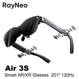 TCL RayNeo Air 3S Smart AR Glasses 201" Micro OLED FHD HueView Mega Screen 120Hz - Picture 1 of 10