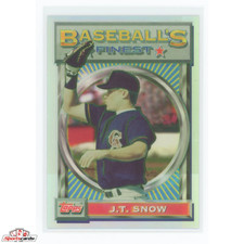 1993 Topps Finest J.T. Snow Refractor #156 California Angels