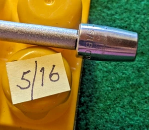Vintage Craftsman 1/4" Drive  5/16"  6 Point Shallow Socket SAE =V=  Slope - Bild 1 von 3