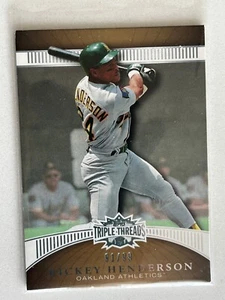 Rickey Henderson 2010 Topps Triple Threads Athletics Gold /99 #93 - Picture 1 of 2