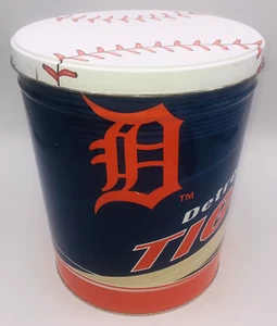 Vintage 2006 Detroit Tigers 3 lbs Popcorn Tin MLB w/ Lid Wincraft Sports USA Tin - Picture 1 of 8