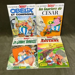 4 Asterix Books by Goscinny and Uderzo - Hardbound - French - Picture 1 of 37