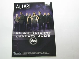Alias Season 3 TVS promo Card ABC - ABC1 Card Inkworks 2005 - Picture 1 of 2