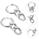  Dangle Earrings Chain Cable Link Hoop for Women Lovers Fashion Wrapped