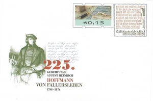 Deutschland 2023 Ganzsache Sonderumschlag 225. Geb. Hoffmann v. Fallersleben - Bild 1 von 1