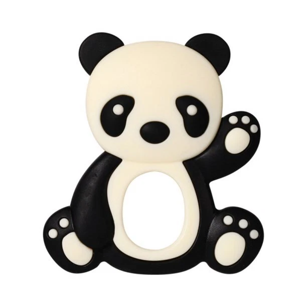 Black and White Panda Silcone Baby Teether Teething Ring Sensory Toy New in Box - Image 1 of 1
