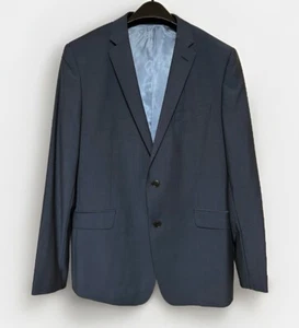 Luxury Richard James Mayfair Wool/Mohair Blend Blazer Suit Jacket Navy Blue 44R - Picture 1 of 8