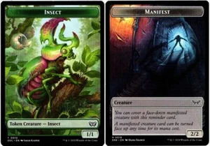 1x - INSECT \\ MANIFEST Token (#10/18) - CMR: Duskmourn - NM MTG - Picture 1 of 1