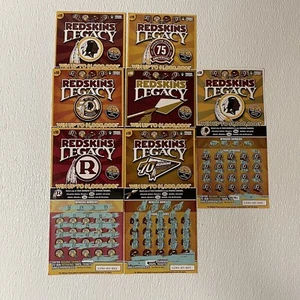 Washington Redskins Legacy Series, Non Winning Virginia Lottery Tickets, 7 of 7 - Picture 1 of 9