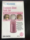 Zojirushi Stainless Steel Food Jar, 19 oz/0.55 L, Shiny Pink SW-EAE50-PS