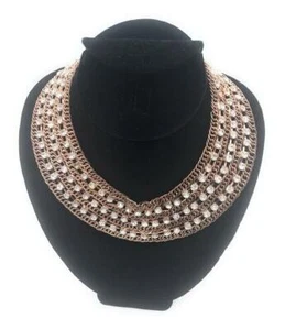 Choker Necklace with Crystal Rhinestone - Picture 1 of 2