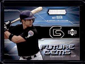 2004 Upper Deck Matt Kata Future Gems Game Used Jersey #FG-KA Diamondbacks