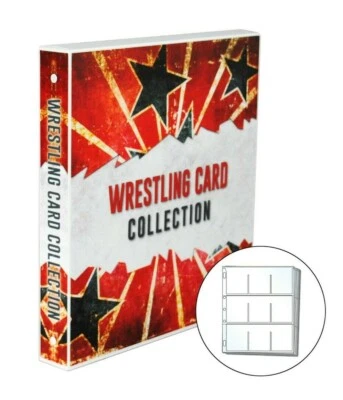 UNIKEEP WWE Themed Trading Card Storage Kit - Includes Case and 20 Card Pages