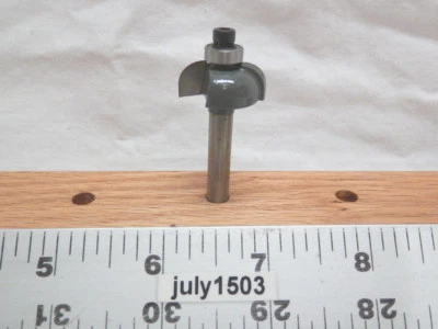 (1) NUEVA MLCS 1/4" Radio Cove Carburo Punta Router Bit 1/4" Vástago n2 Foto 1 de 4
