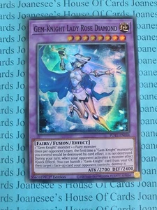 Gem-Knight Lady Rose Diamant POTE-EN044 super seltene Yu-Gi-Oh Karte 1. Neu - Bild 1 von 3