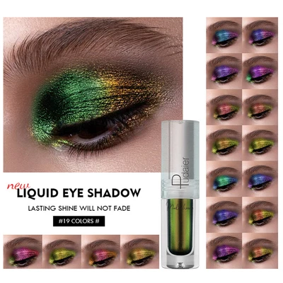 19Colors Glitter Eyeshadow Liquid Eye Shadow Pencil Metallic Eyeliner Shimmer- ! - Image 1 of 4