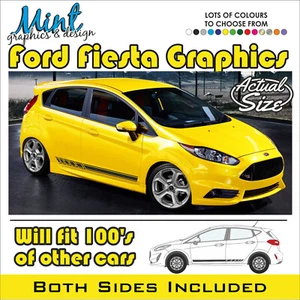 FORD FIESTA compatible ST Stripes RS 3/5 Decals Stickers Graphics FREE P&P 011 - Picture 1 of 4