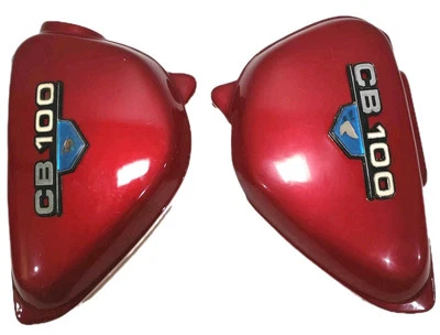 Juego de cubiertas laterales Fits For Honda CB100 emblema Side Cover RH/LH Red Taiwan OTN Foto 1 de 4