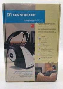 SENNHEISER RS-140 BLUETOOTH DRAHTLOSE WIEDERAUFLADBARE KOPFHÖRER BOXED SET TV AUDIO - Bild 1 von 7