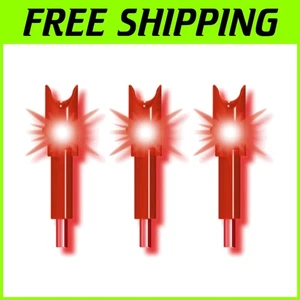 High-Visibility Lighted Crossbow Nocks - 3 Pack with Easy Installation - Picture 1 of 4