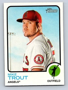 2022 Topps Heritage #100 Mike Trout Angels - Foto 1 di 2