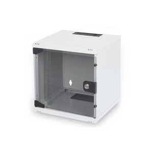 DIGITUS Wandschrank 10" Zoll 6 HE Sicherheitsglas Ladekapazität 30 kg lichtgrau - Bild 1 von 3