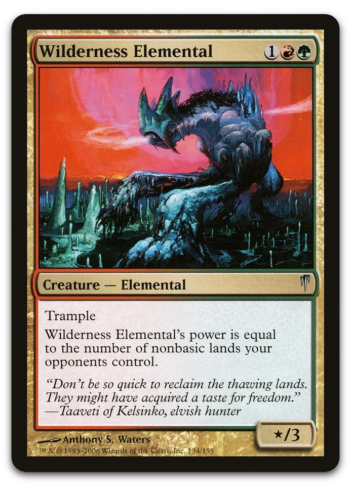 Wilderness Elemental #134 (LP) Coldsnap CSP Magic MTG - Image 1 of 1