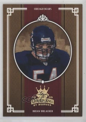 2005 Donruss Throwback Threads Gridiron Kings Gold /100 Brian Urlacher #GK-3 HOF - Image 1 of 2