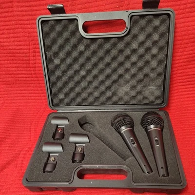 Behringer Super Cadrioid XM1800S Microphone SET X2 CASE MIC PORTABLE - Image 1 of 4