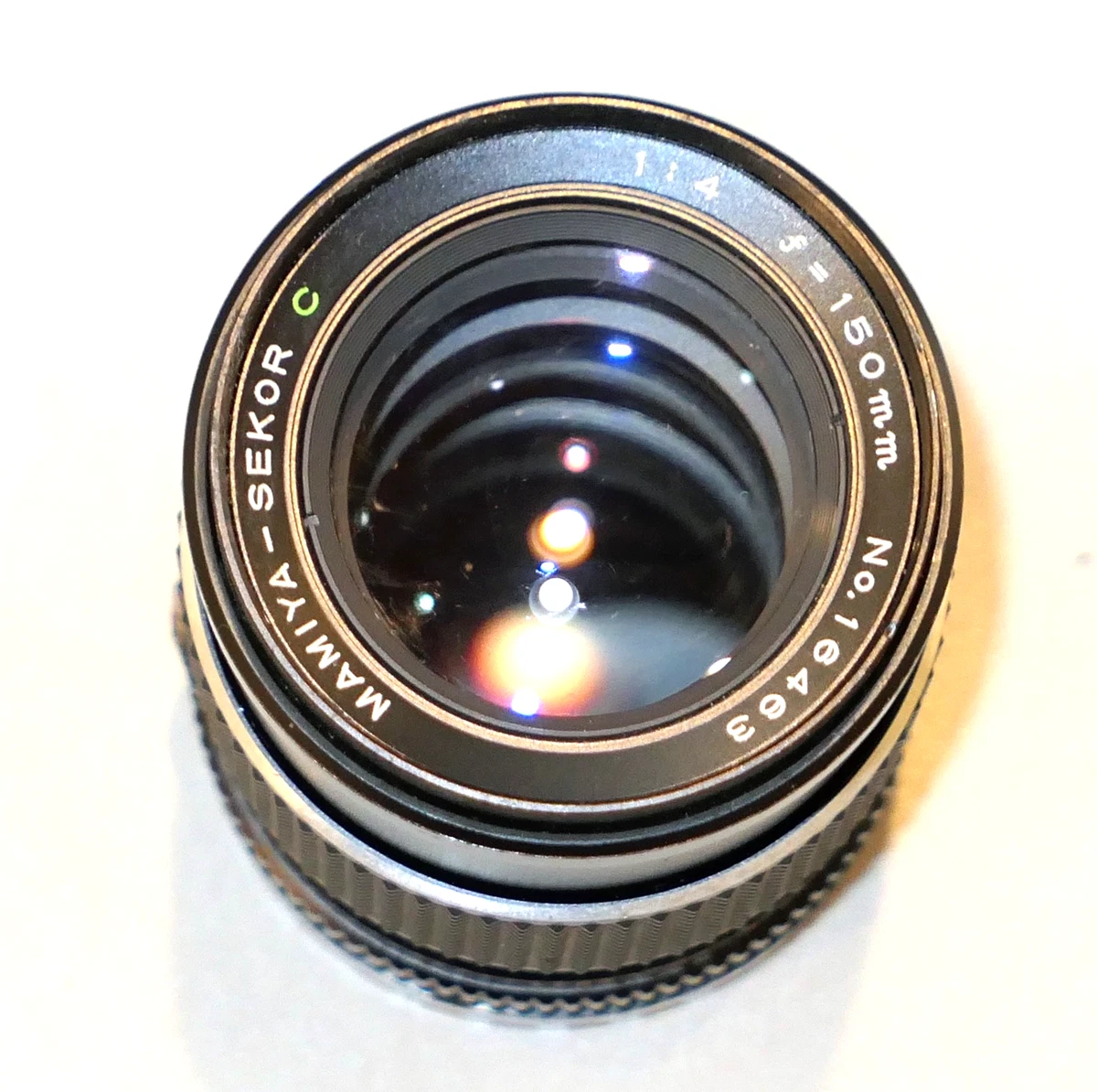 【動作確認済】MAMIYA-SEKOR 150mm f4 純正前後キャップ付 動作確認済】MAMIYA-SEKOR 150mm f4 純正前後キャップ付 マミヤ MAMIYA