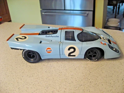 Universal Hobbies #2 Porsche 917 1:18 Scale Gulf Racing Diecast Eagles Race - Image 1 of 4