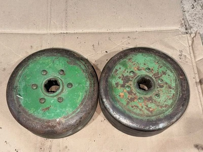 JOHN DEERE STYLED G GM 60 BRAKE DRUM DRUMS SET GOOD RIVETS GW GN GH - Image 1 of 4