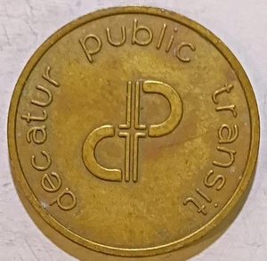 Decatur, Illinois - Decatur Public Transit One Fare Student Token 23mm IL 195 I - Picture 1 of 2
