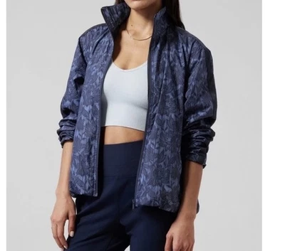 Athleta  Sightseer Lace  Sporty Jacket Ethereal Bloom Cottage Blue Size S New - Image 1 of 4