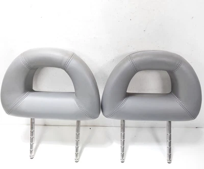 Volkswagen Beetle 2000-2002 asiento trasero reposacabezas par cuero gris Foto 1 de 4